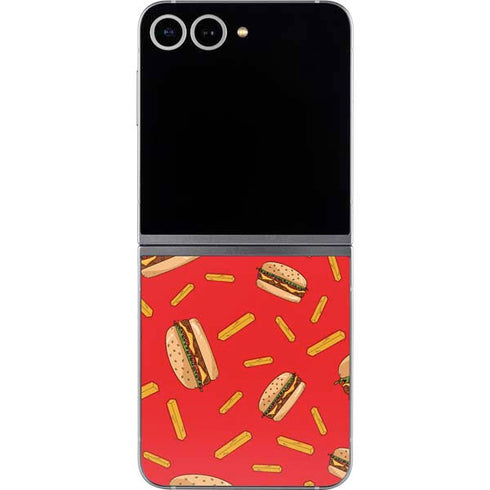 Burgers and Fries Galaxy Z Flip6 Skin
